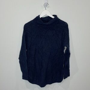 Como Vintage Navy Blue Turtleneck Sweater